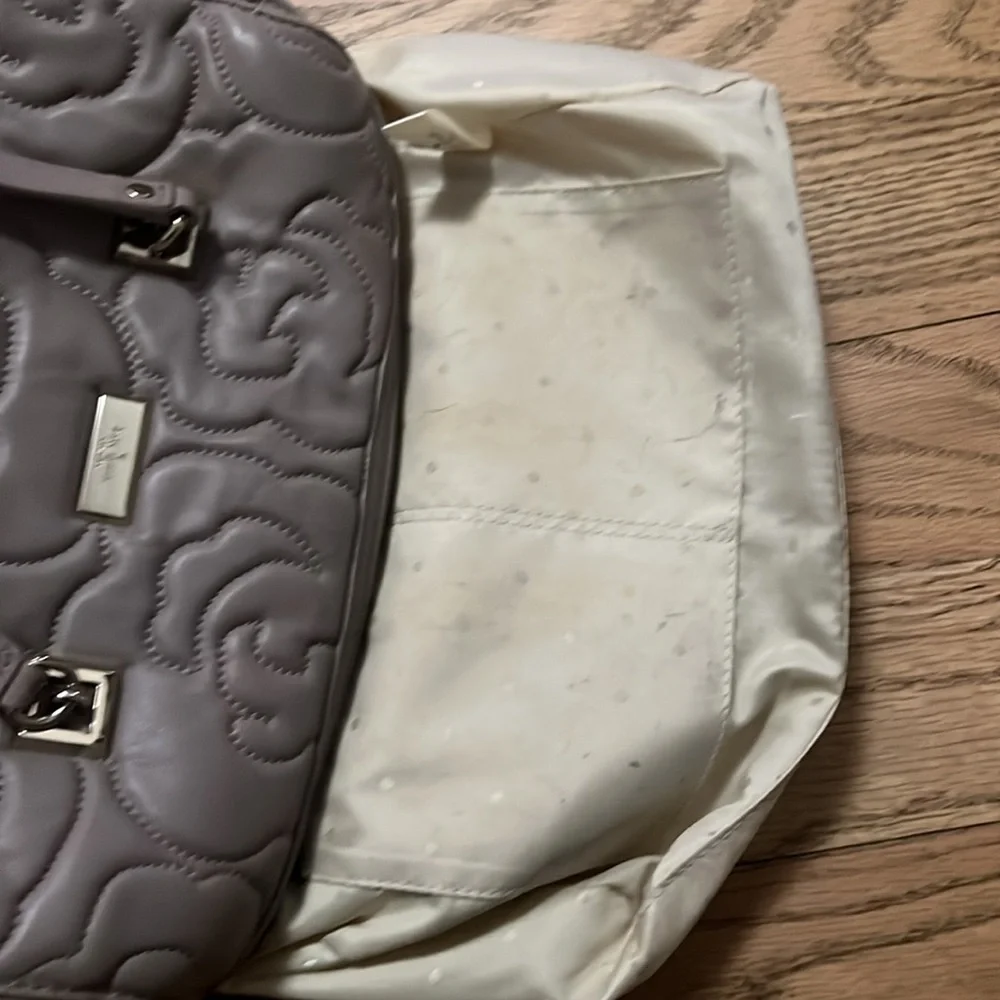 Kate Spade Sedgwick Lane Rose Kensey Beige Quilted‎ Bag